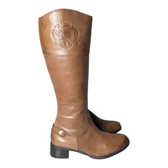 FRANCO SARTO Chipper Tall Leather Riding Boot Size 8M-WC - Picture 3 of 9